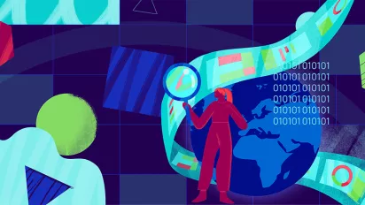 Abstract AI Observatory illustration 1200x504