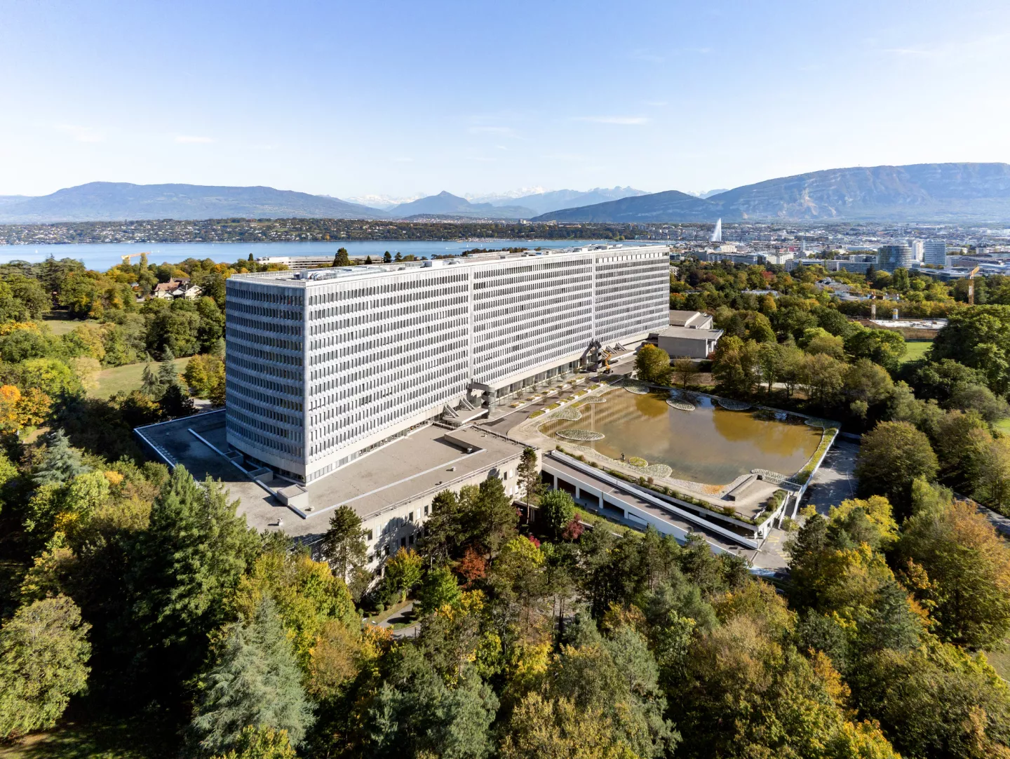 Panoramic view of the ILO building