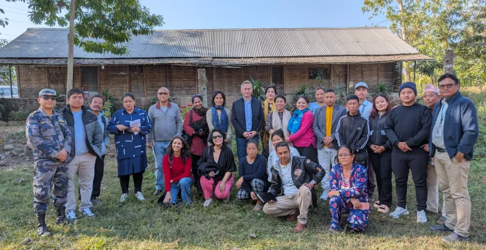 Numan Özcan, Country Director, ILO Office for Nepal and Monique Sokhan, United Nations High Commissioner for Refugees (UNHCR) Representative for Ne jointly visited Bhutanese refugee settlements in Koshi Province.