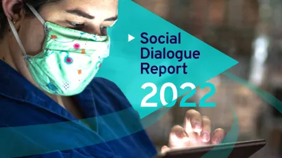 Cover page of the ILO Social Dialogue Report 2022